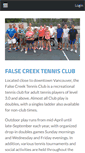Mobile Screenshot of falsecreektennisclub.com